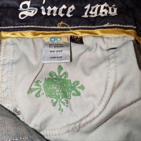 Coogi Jeans Y2K Jeans .. Embroidery Gold Studded Pocket Bootcut..Size 17/18 - Picture 11 of 11